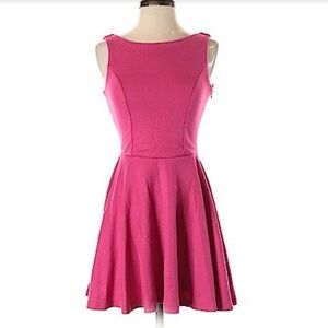 ASOS Pink Mini Skater Dress with Bow Women’s Size- 6